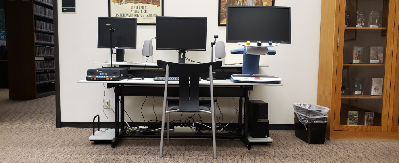 The Accessibility workstation equipment.