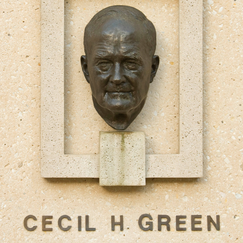 Photo of Cecil Green bust