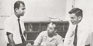 Photo of U. R. Rao, Robert Bukata and William C. Bartley