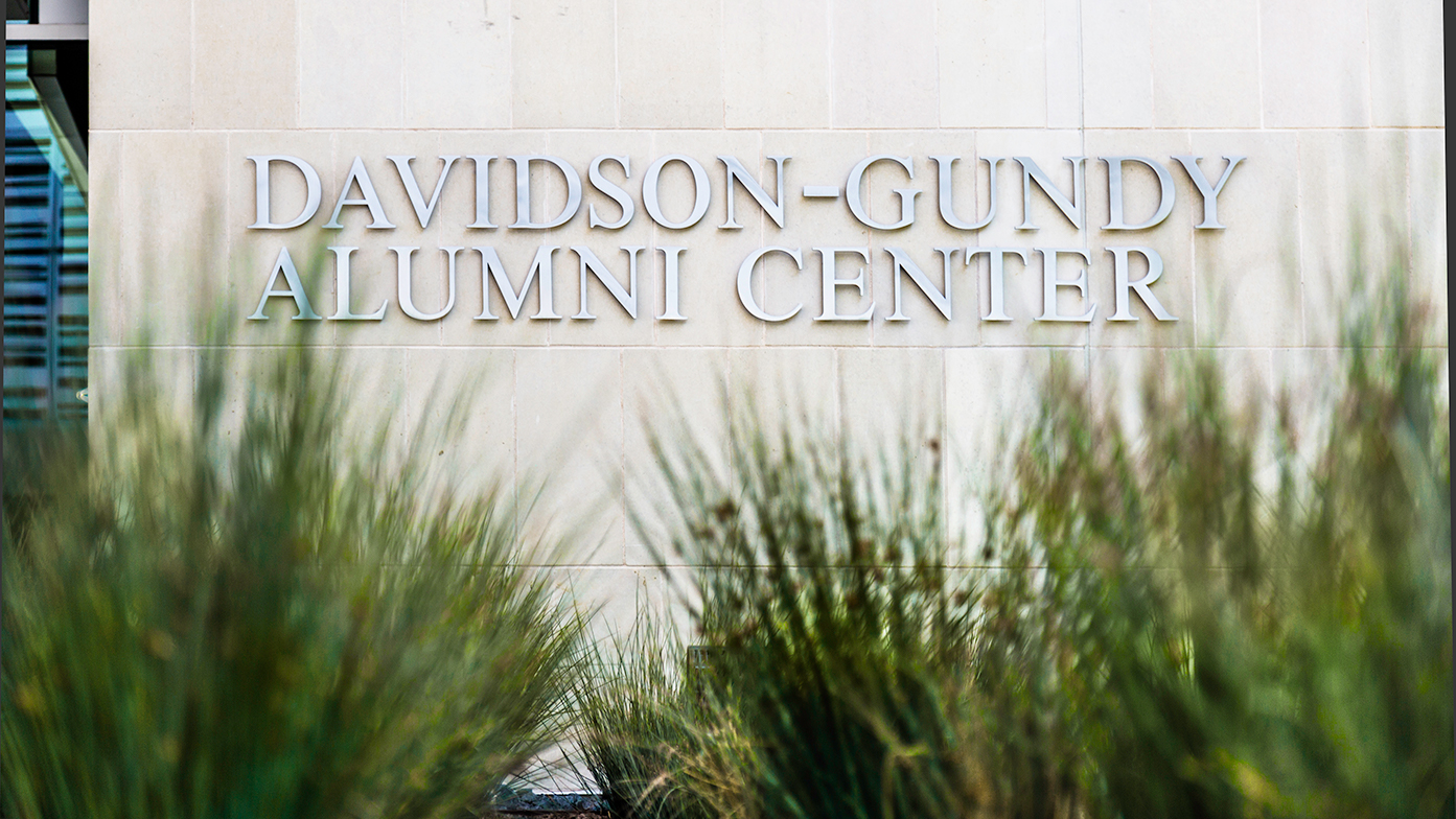 The new alumni center is named for Charles “Chuck” Davidson MS'80 and Nancy Gundy Davidson BS'80 in recognition of a $15 million gift that made construction of the center possible.