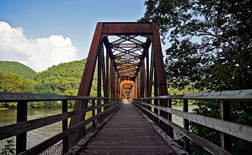 Bridge over the New River at Hiwassee
