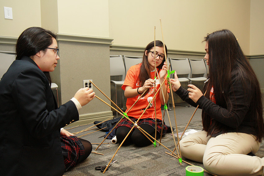 Introduce a girl to engineering day at UT Dallas.