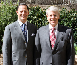 Representative Rafael Anchia and President David E. Daniel