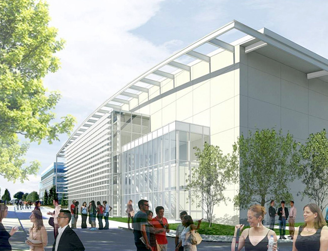 Rendention of the new ATEC building at UT Dallas