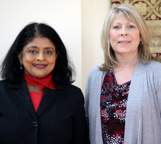 Dr. Bhavani Thuraisingham and Rhonda Wallas