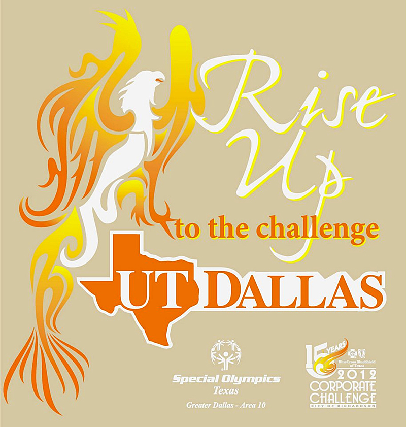 UT Dallas Corporate Challenge T-shirt winner
