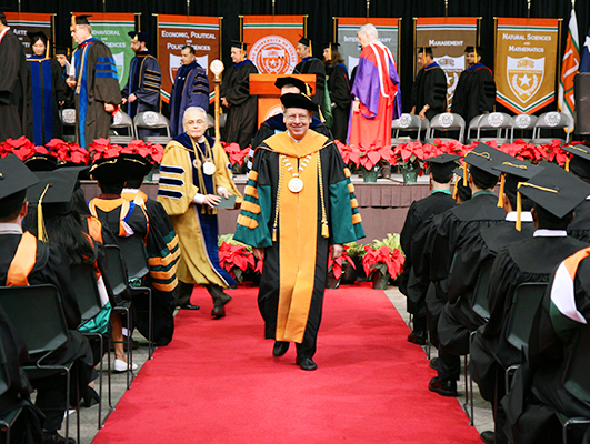 President David E. Daniel at Fall 2012 Graduation