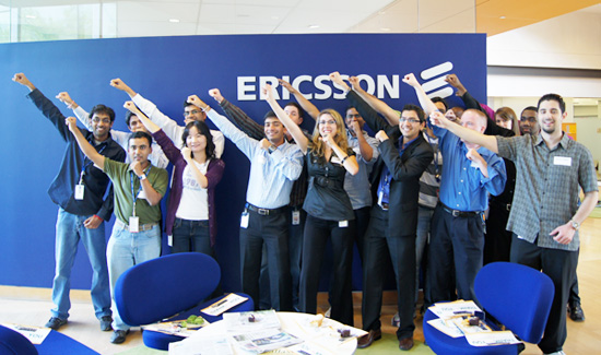 UT Dallas students and alumni at Ericsson