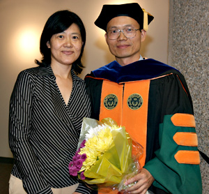 Hooding Ceremony, Spring 2012, Lei Xuan and Hongbing Lian