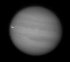 Jupiter video freeze frame