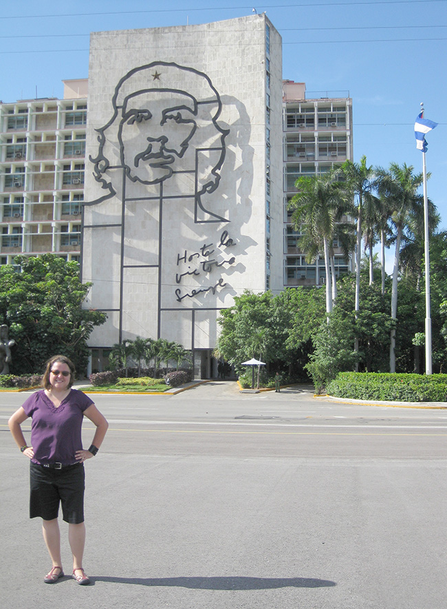 Toni Loftin in Cuba on a study abroad trip.