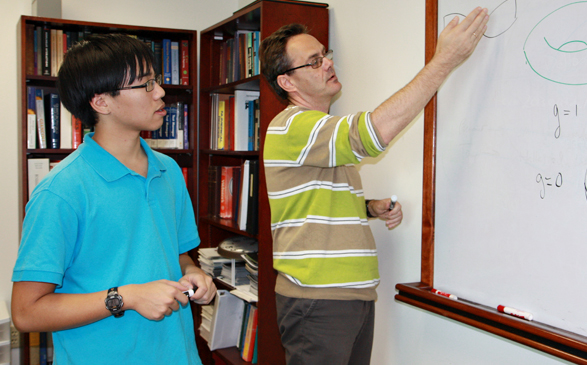 Anthony Phung with Professor Vladimir Dragovic