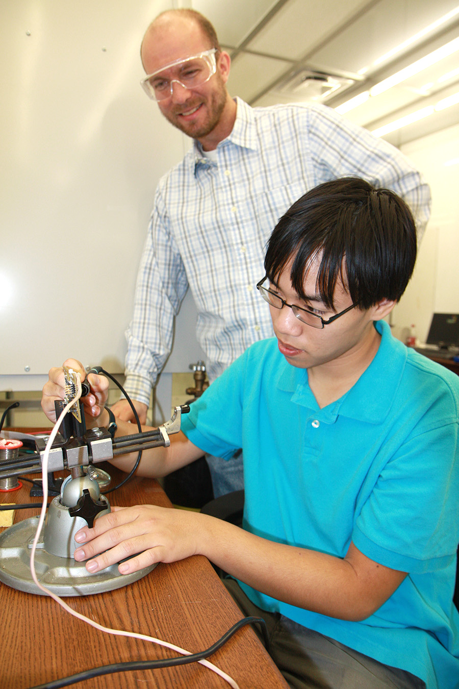 Dr. Jason Slinker and Anthony Phung