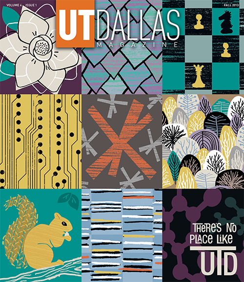 UT Dallas Magazine cover, Fall 2013