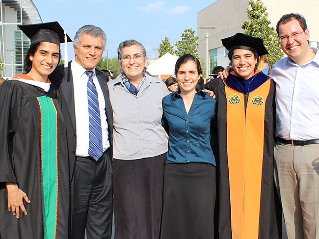The Valente family after UT Dallas Spring Graduation 2013
