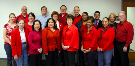 Members of the Human Resources Department Wore Red