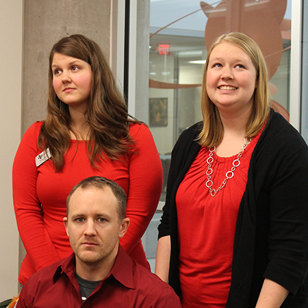 Student Services Wears Red